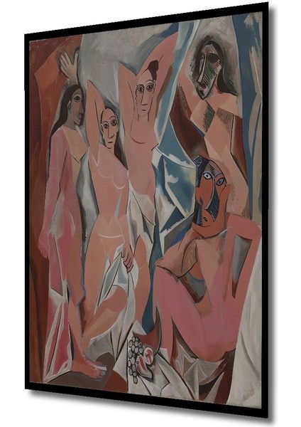 Dekoratif Dikey Modern Sanat Harem Duvar Tablo Ahşap Dikdörtgen Tablo