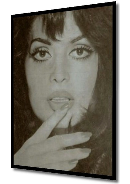 Dekoratif Dikey Yeşilçam Türkan Şoray Duvar Tablo Ahşap Dikdörtgen Tablo indirimleri