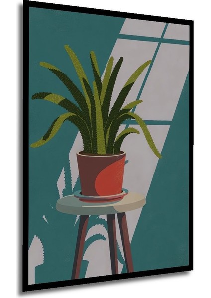 Dekoratif Bohem Minimalist Soyut Çizim Ahşap Tablo Çerçeve Görünümlü Dikey Duvar Dekorasyon Tablosu fırsatları