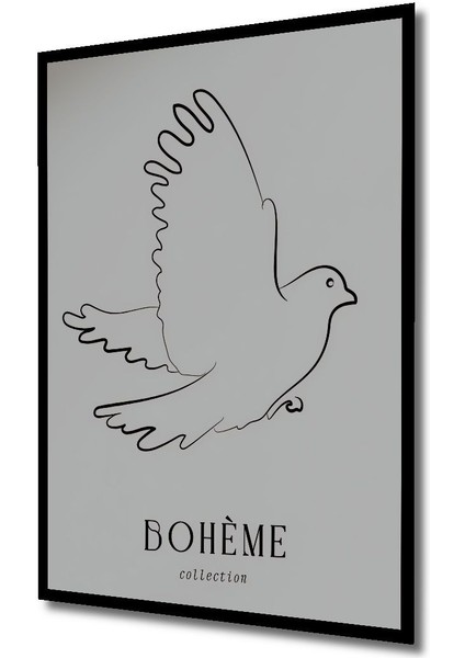 Ahşap Bohem Duvar Tablosu Modern Tablo Tablo Çerçeve Görünümlü Dikey Duvar Dekorasyon Tablosu