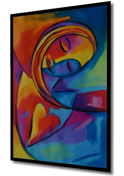 Dekoratif Dikey Modern Sanat Duvar Tablo Ahşap Dikdörtgen Tablo indirimleri