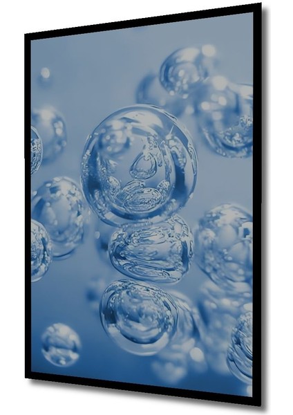 Dekoratif Dikey 3 Boyutlu Su Damlası Duvar Tablo Ahşap Dikdörtgen Tablo indirimleri