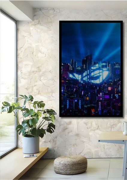 Dekoratif Dikey Şehir Duvar Tablo Ahşap Dikdörtgen Tablo fiyatları