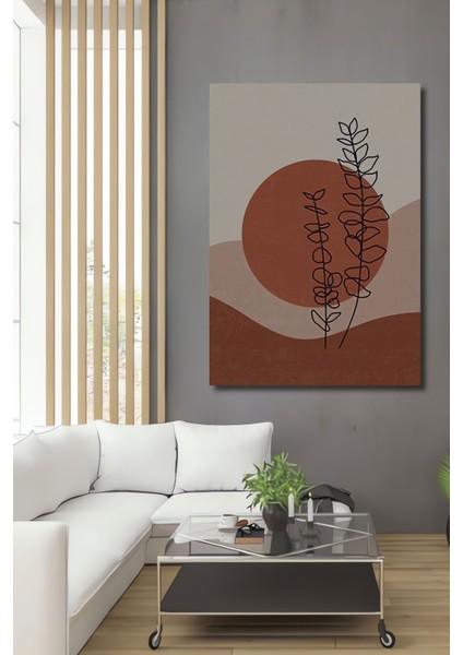Dekoratif Bohem Tarz Güneş ve Bitki Ahşap Tablo Çerçeve Görünümlü Dikey Duvar Dekorasyon Tablosu fiyatları