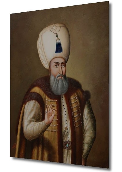 Dekoratif Dikey Osmanlı Padişahları Duvar Tablo Ahşap Dikdörtgen Tablo fırsatları