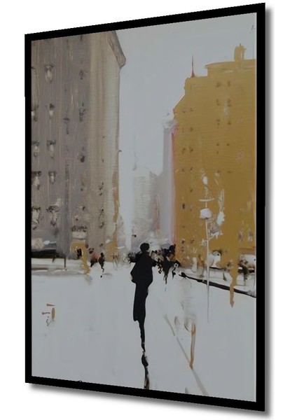 Modern Soyut Silüetler Lüks Dekoratif Ahşap Tablo Çerçeve Görünümlü Dikey Duvar Dekorasyon Tablosu modelleri