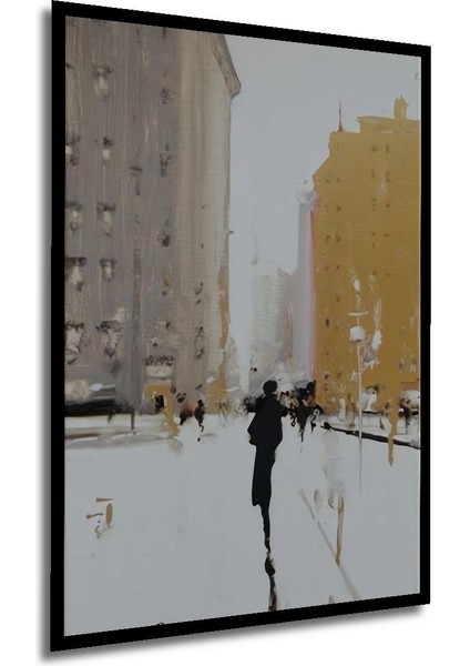 Modern Soyut Silüetler Lüks Dekoratif Ahşap Tablo Çerçeve Görünümlü Dikey Duvar Dekorasyon Tablosu fırsatları