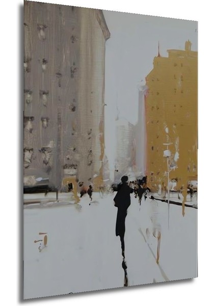 Modern Soyut Silüetler Lüks Dekoratif Ahşap Tablo Çerçeve Görünümlü Dikey Duvar Dekorasyon Tablosu indirimleri