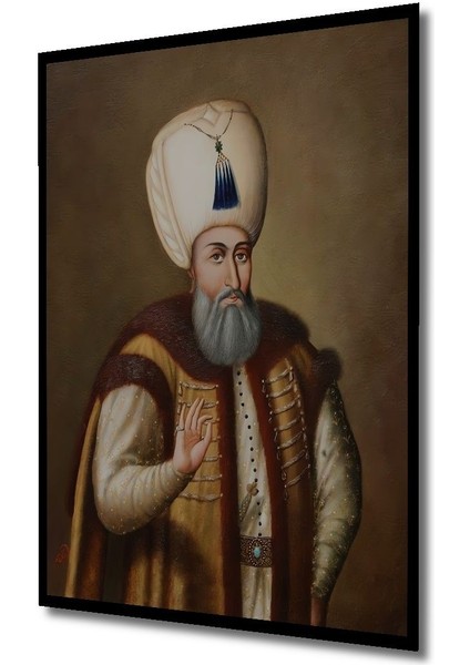 Dekoratif Dikey Osmanlı Padişahları Duvar Tablo Ahşap Dikdörtgen Tablo indirimleri