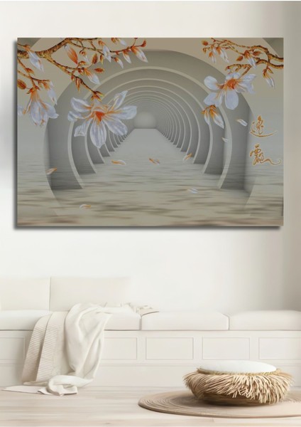 Dekoratif Yatay 3D Çiçekler Soyut Sanat Duvar Tablo Ahşap Dikdörtgen Tablo fiyatları