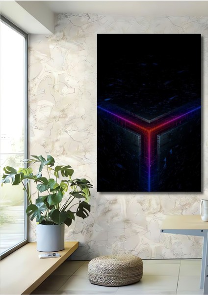 Dekoratif Dikey Modern Sanat Modern Tasarım Duvar Tablo Ahşap Dikdörtgen Tablo
