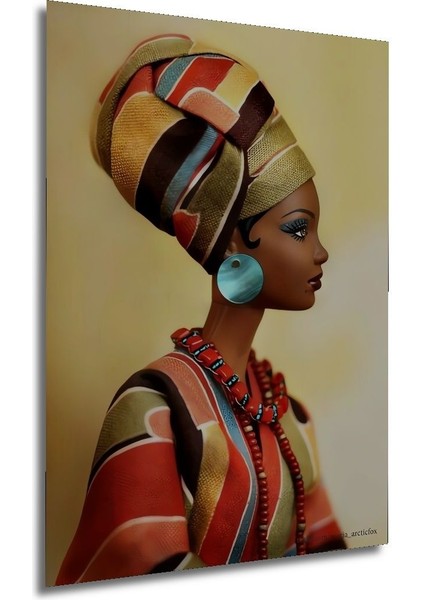 Dekoratif Dikey Afrikalı Kadın Modern Sanat Duvar Tablo Ahşap Dikdörtgen Tablo modelleri