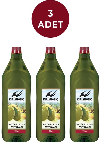 Naturel Sızma Zeytinyağı 3 x 2 lt