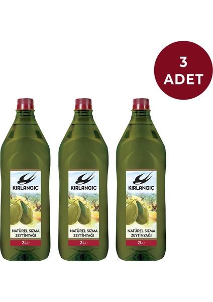 Naturel Sızma Zeytinyağı 3 x 2 lt