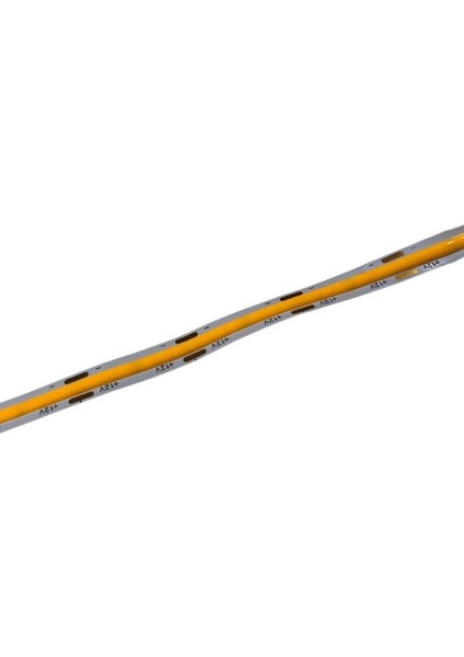 12V 8MM Esnek Cob Şerit Led Amber 320 Ledli IP20 5M