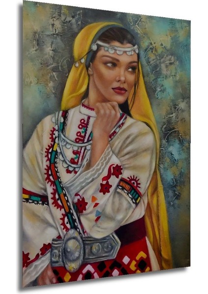 Dekoratif Dikey Modern Sanat Köylü Kadın Duvar Tablo Ahşap Dikdörtgen Tablo modelleri