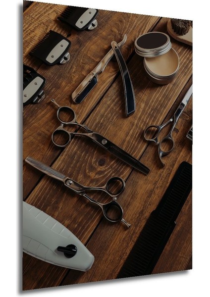 Dekoratif Dikey Berber Dükkanı Duvar Tablo Ahşap Dikdörtgen Tablo modelleri