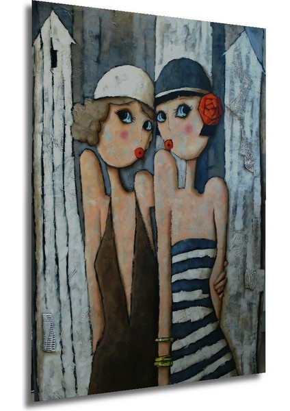 Dekoratif Dikey Modern Sanat Kadınlar Duvar Tablo Ahşap Dikdörtgen Tablo modelleri