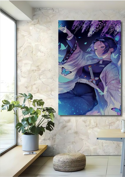 Dekoratif Dikey Anime Duvar Tablo Ahşap Dikdörtgen Tablo
