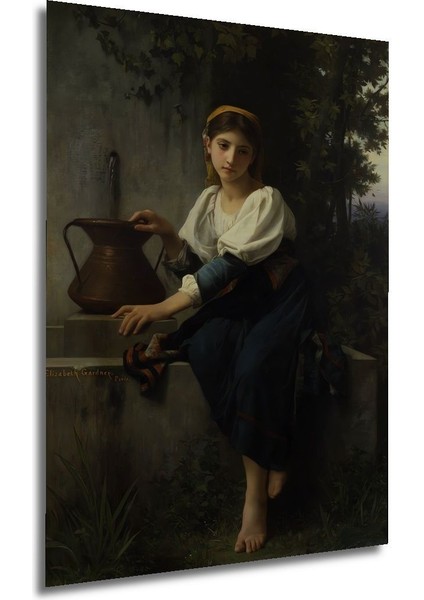 Dekoratif Dikey Köylü Kız Modern Sanat Duvar Tablo Ahşap Dikdörtgen Tablo modelleri