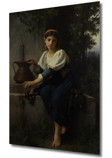 Dekoratif Dikey Köylü Kız Modern Sanat Duvar Tablo Ahşap Dikdörtgen Tablo fırsatları