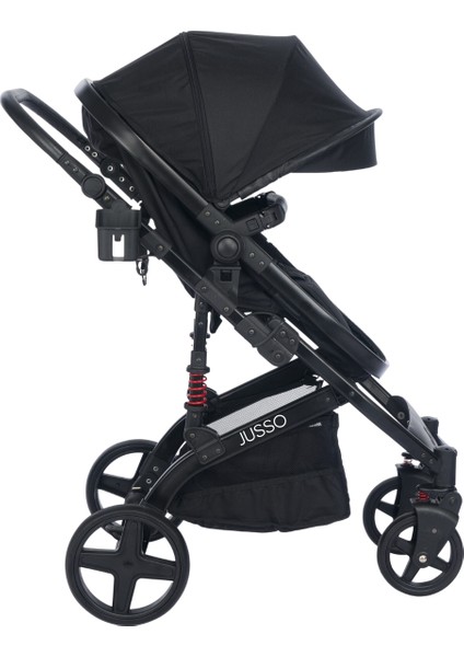 VaVbaby Elitecruise Travel Sistem Lüks Bebek Arabası Konforlu Seyahat Sistem Puset Katlanabilir Siyah