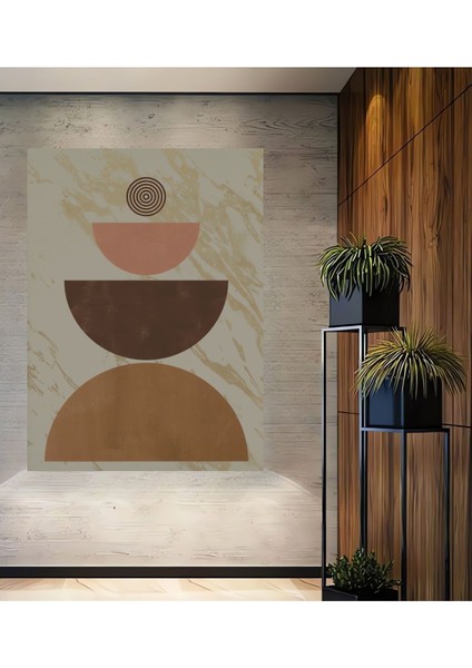 Ahşap Duvar Tablo Bohem Geometrik Şekilli Tablo Modern Dekorasyon Tablo Çerçeve Görünümlü Tablo