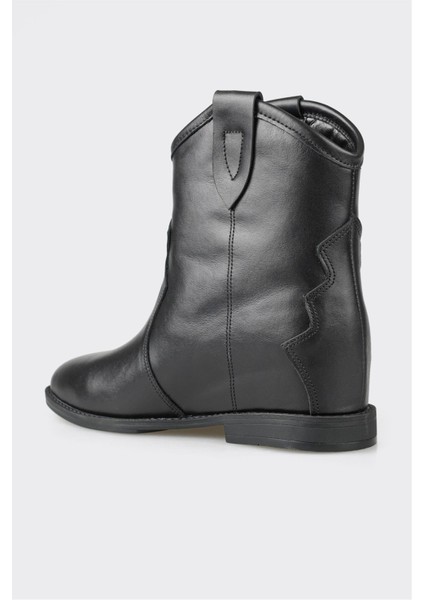 Siyah Deri Kadın Western Bot modelleri