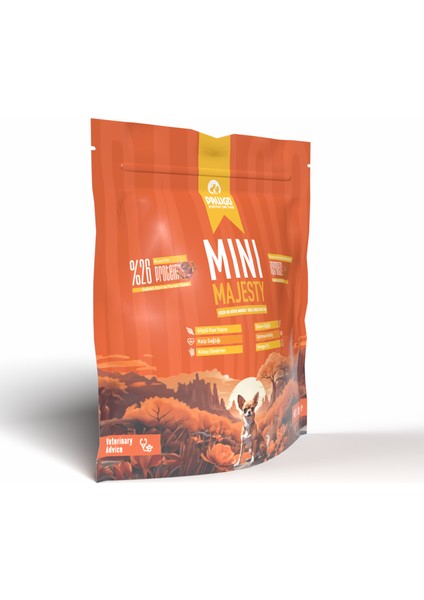 Mini Majesty 2 Kg | Küçük Irk | Kuzu Etli | Yetişkin Köpek Maması