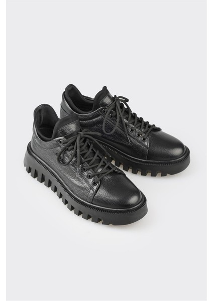 Siyah Deri Erkek Spor Ayakkabı fiyatları
