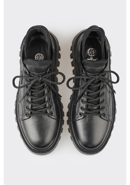 Siyah Deri Erkek Spor Ayakkabı fırsatları