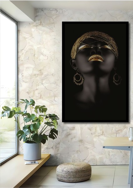 Dekoratif Dikey Afrikalı Kadın Sanat Duvar Tablo Ahşap Dikdörtgen Tablo fiyatları