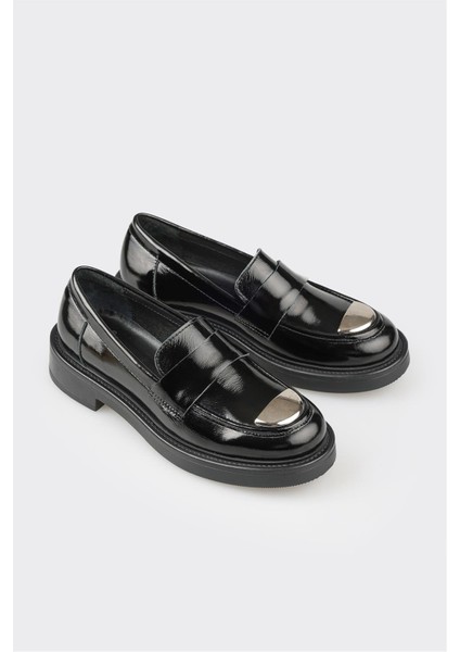 Siyah Deri Kadın Loafer fiyatları