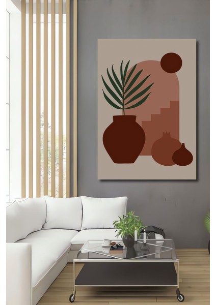 Dekoratif Bohem Minimalist Soyut Çizim Ahşap Tablo Çerçeve Görünümlü Dikey Duvar Dekorasyon Tablosu fiyatları