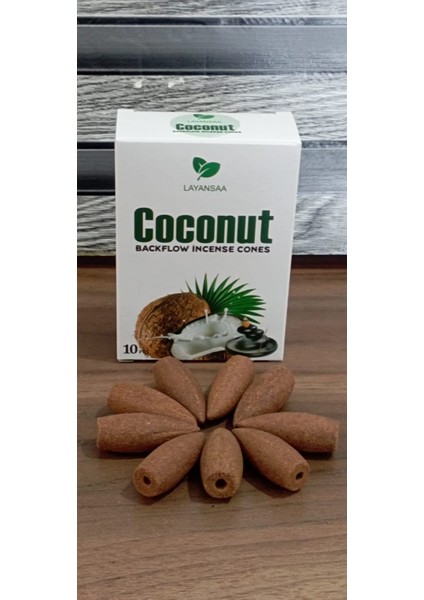 10 Adet Geri Akış Tütsü Coconut Kokulu