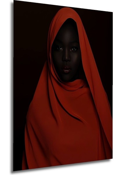 Dekoratif Dikey Afrikalı Kadın 3D Duvar Tablo Ahşap Dikdörtgen Tablo modelleri