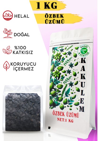 Sertifikalı Kan Üzümü Çekirdeksiz Özbek Üzümü 1 kg