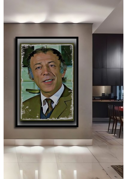 Dekoratif Dikey Yeşilçam Poster Duvar Tablo Ahşap Dikdörtgen Tablo fiyatları