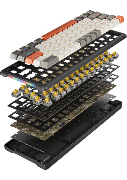 K610 Mekanik Red Switch Rgb 61 Tuş Mini Gaming Oyuncu Kablolu Klavye K610 modelleri