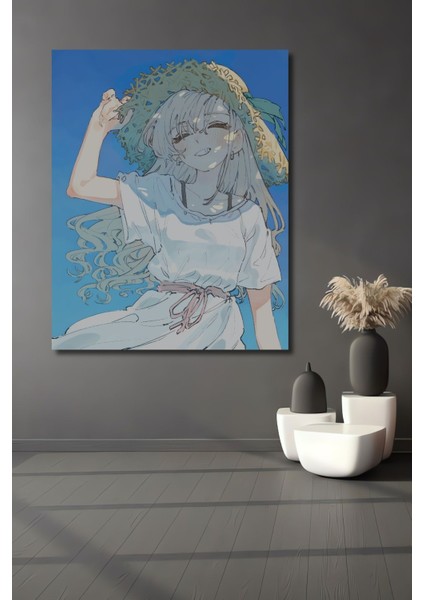 Dekoratif Dikey Anime Duvar Tablo Ahşap Dikdörtgen Tablo