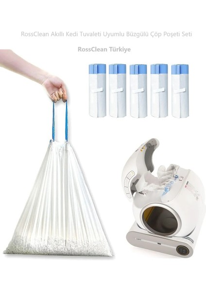 Akıllı Kedi Tuvaleti Büzgülü Çöp Poşeti 5li Set fiyatları