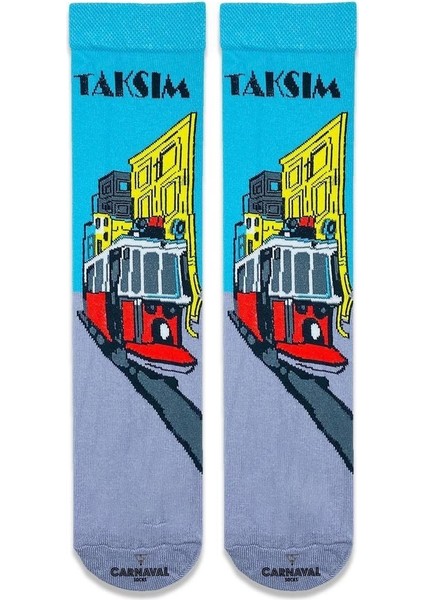 Carnaval Socks Taksim Desenli Renkli Çorap