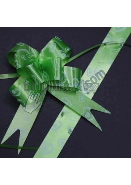 Paket Süsü Pratik Fiyonk 10'lu 35 cm Yeşil