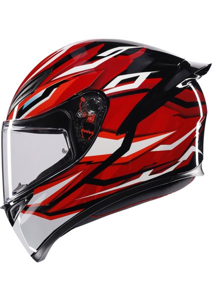 K1S Lion Black Red White Configuration Kapalı Kask indirimleri