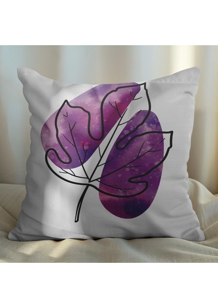Mor Yaprak Tasarımlı 4'lü Yastık Içi ve Kırlent Kılıfı 45CM 113651 fiyatları