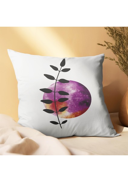 Mor Yaprak Tasarımlı 4'lü Yastık Içi ve Kırlent Kılıfı 45CM 113651 modelleri