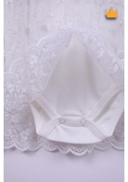 Babyhola %100 Pamuk Kız Bebek Tek Kat Elbise Atlet Badi 3528