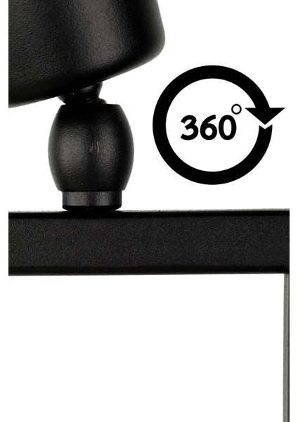 Modern siyah lambader, metal gövde, tek ayaklı, yüksekliği 151-200 cm