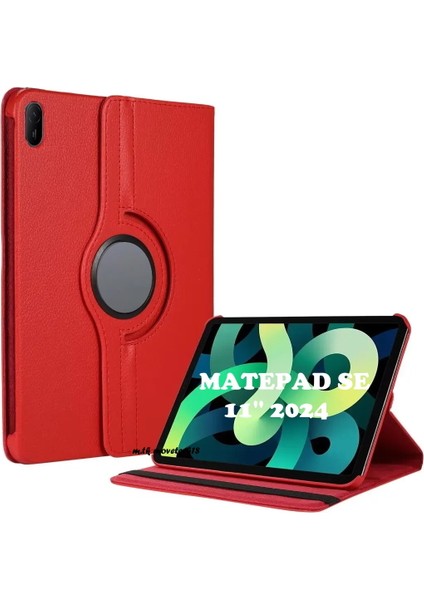 Huawei Matepad Se 11 İnç 2024 Uyumlu Tablet Kılıf 360 Derece Tam Koruma Standlı Kapaklı Dönen Zırh