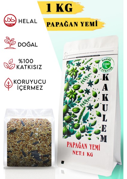 Sertifikalı Premium Sultan Cennet Papağan Yemi 1 kg
